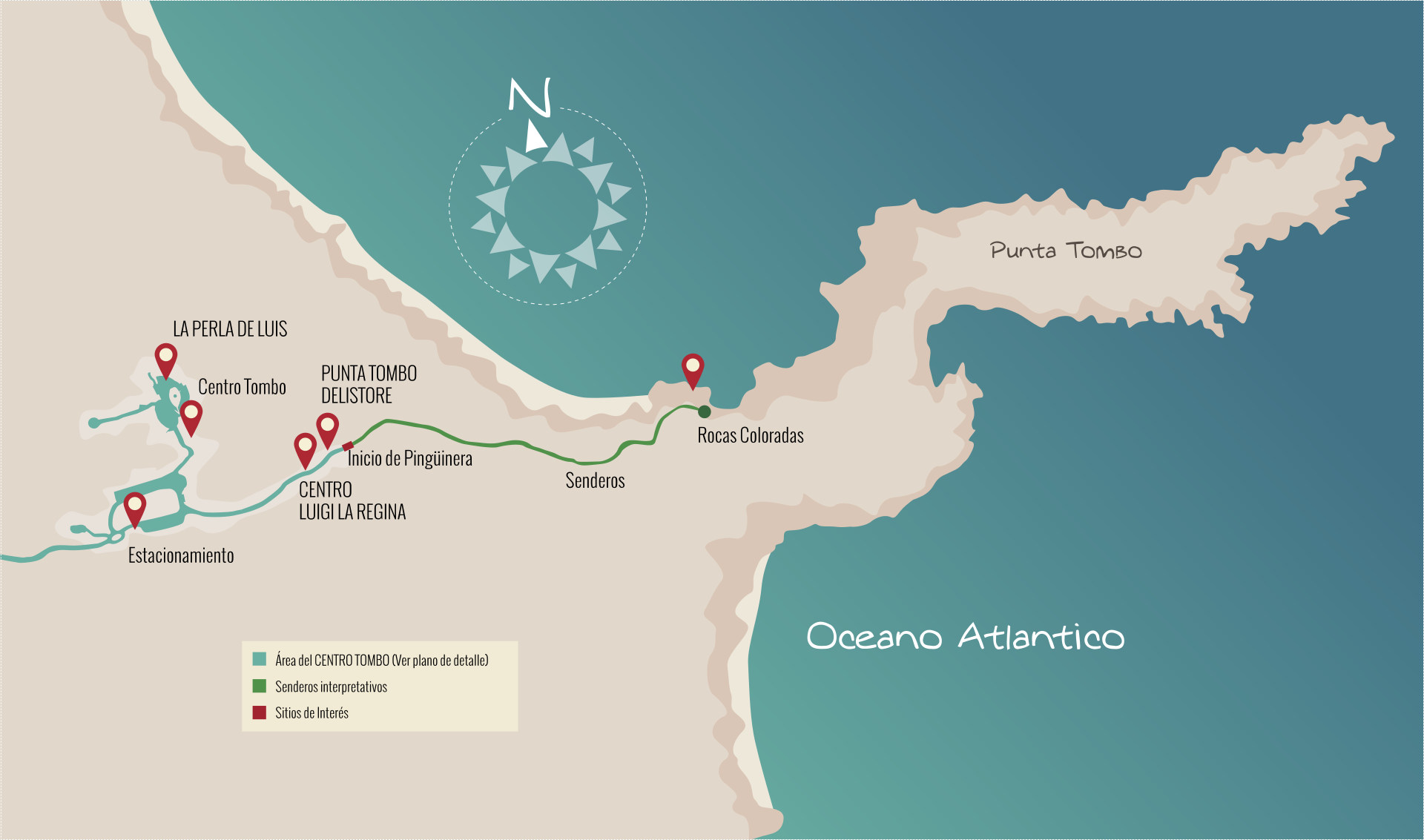 Mapa Punta Tombo